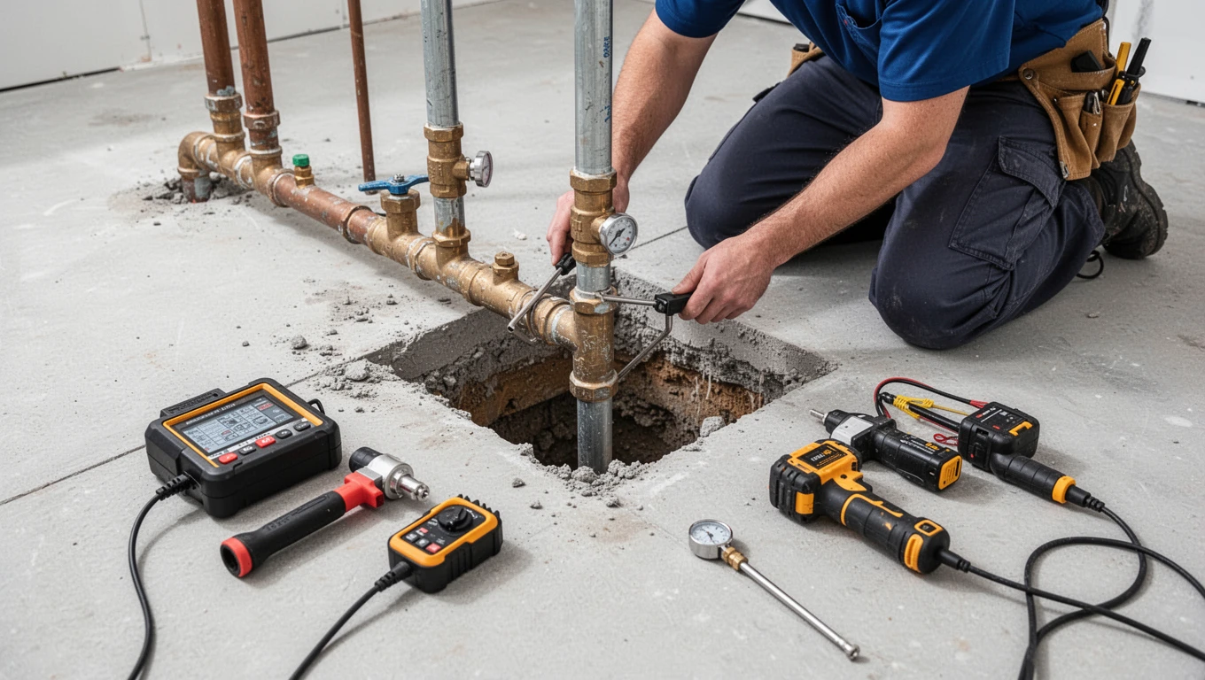 Slab Leak Detection